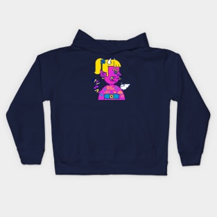 girl devil viking Kids Hoodie